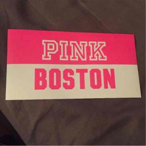 Pink city sticker