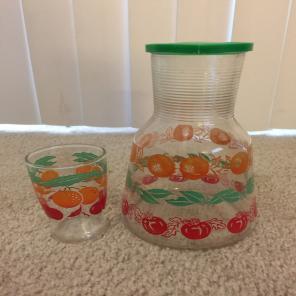 Hazel Atlas Vintage Pitcher & Glass