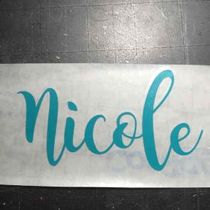 Name decal
