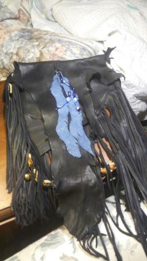 Hand made leather purse