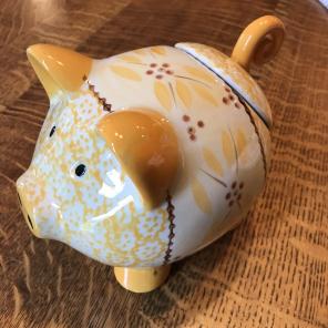 Temp-tations Ovenware Pig Jar Yellow