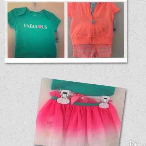 3 pc short set tutu and matching onesie
