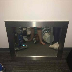 Stainless Steel large mirror
