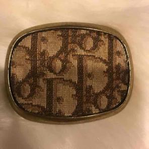 Dior embroidered belt buckle