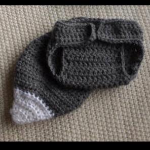Newborn Wolf Diaper Cover