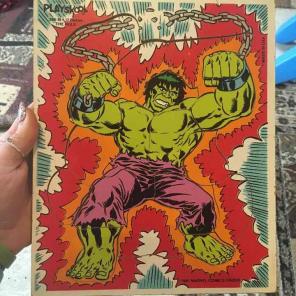 Vintage RARE Hulk puzzle 1981