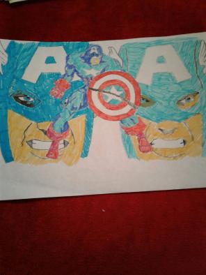 9x12 captain America
