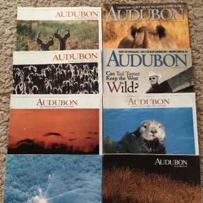 8 Audubon magazines 1977-1999