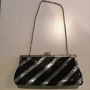 Kate Landry Black And Silver Purse