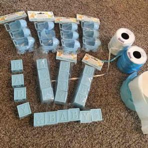 Baby shower blocks favors and more