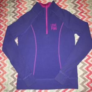 PINK VS Half-zip Pullover - XS