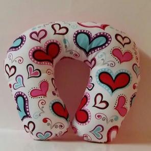 Hearts Neck Pillow
