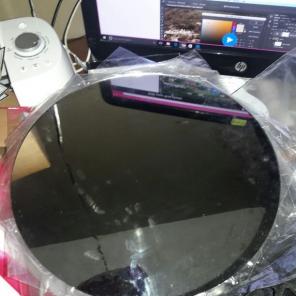 6 12" round mirrors