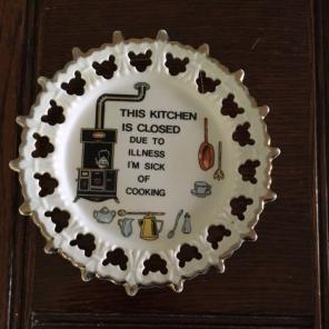 Vintage Wall Plate Gold Edge