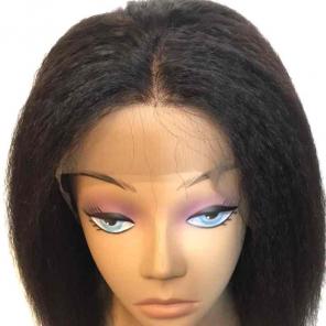 Kinky Straight glueless lace wig - 16in