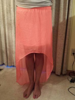 Express HI-LOW skirt, new w/tag