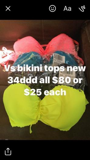 36 ddd Bikini Tops Brand New Vs