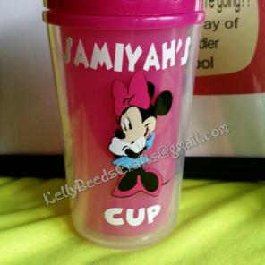 Customized Minnie / Mickey sippy cup