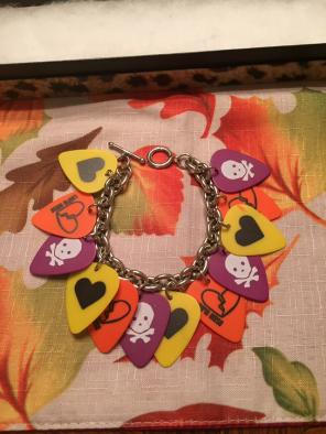 Girls Guitar Pick Bracelet