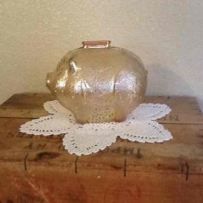 Anchor Hocking Glass Piggy Bank