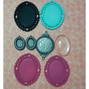 Cabochon Bezel Setting Lot for DIY