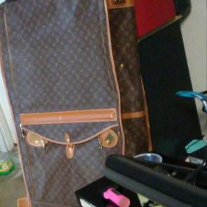 Rare VINTAGE L.V LUGGAGE BAG