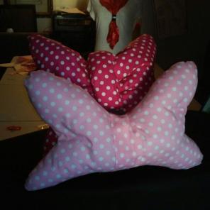 Minnie mouse bow pillows