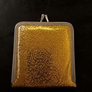 Gold vintage mirror compact
