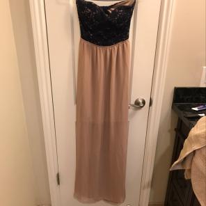 Strapless Full Length Dress