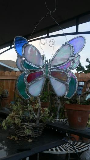 Pretty Stained Glass Butterfly