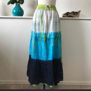 Maxi skirt/boho hippie pheasant skirt