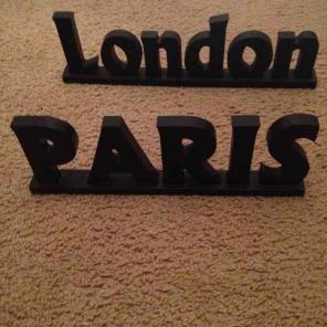 London and Paris sign bundle