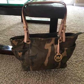 Michael kors camo purse rare