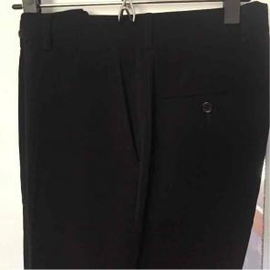 Blk Flat Front Midtown Man Dress Pant