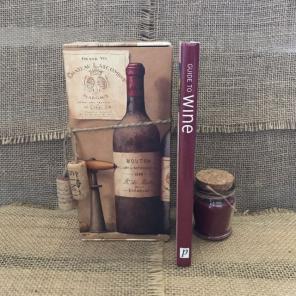 Guide To Wine Book & Merlot Candle Set
