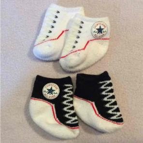 Baby booties socks Chucks Converse