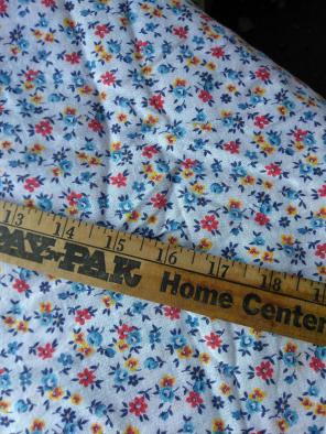Calico Fabric 2.25 yrds Vintage Cotton