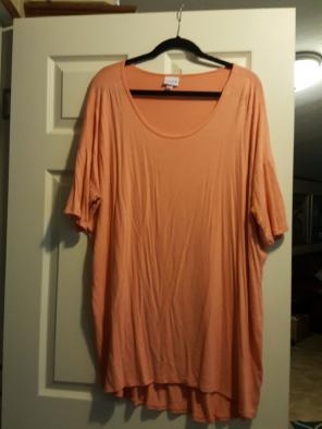 Peach lularoe irma size xl