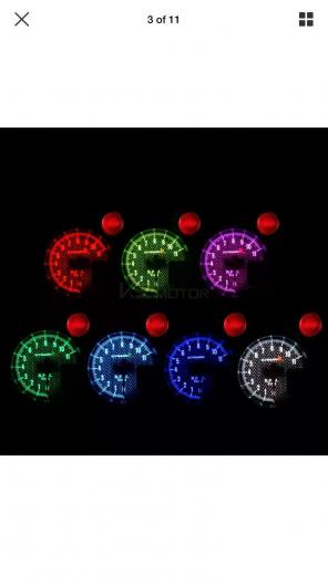 5" RPM 11000K Tachometer LED Shift Guage