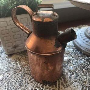 Vintage Copper Mini Tea Kettle