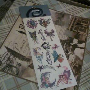 Fairy temporary tattoos body art