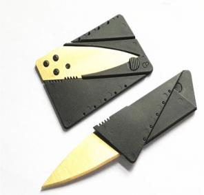 1 Black/Gold Credit Card Utility Knife