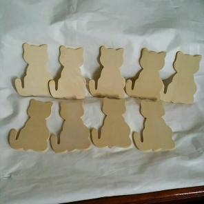 Wood Cats Unfinished