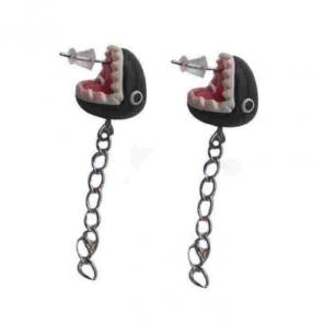 Super Mario Bros Chomp Chain Earrings