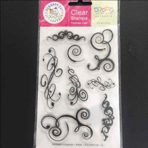 Designer Flourish Rubber Stamps