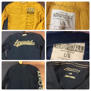3 Large Aeropostale Tops
