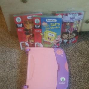 LeapPad Leap Frog W/ 3 Books&Cardtridges