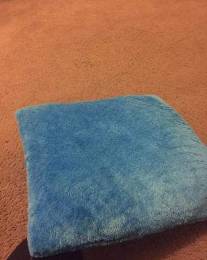Fluffy Blue Cute Pillow
