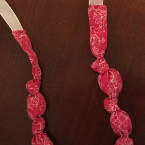 Fabric Baby Teether/nursing Necklace