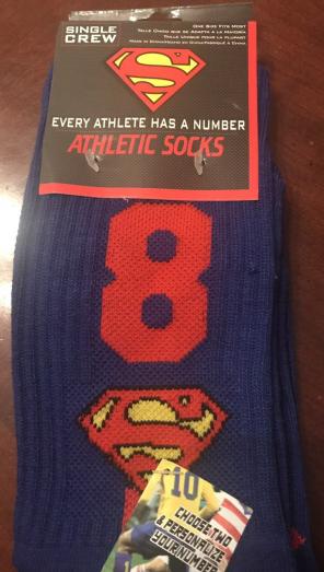 Super Man Athletic Socks